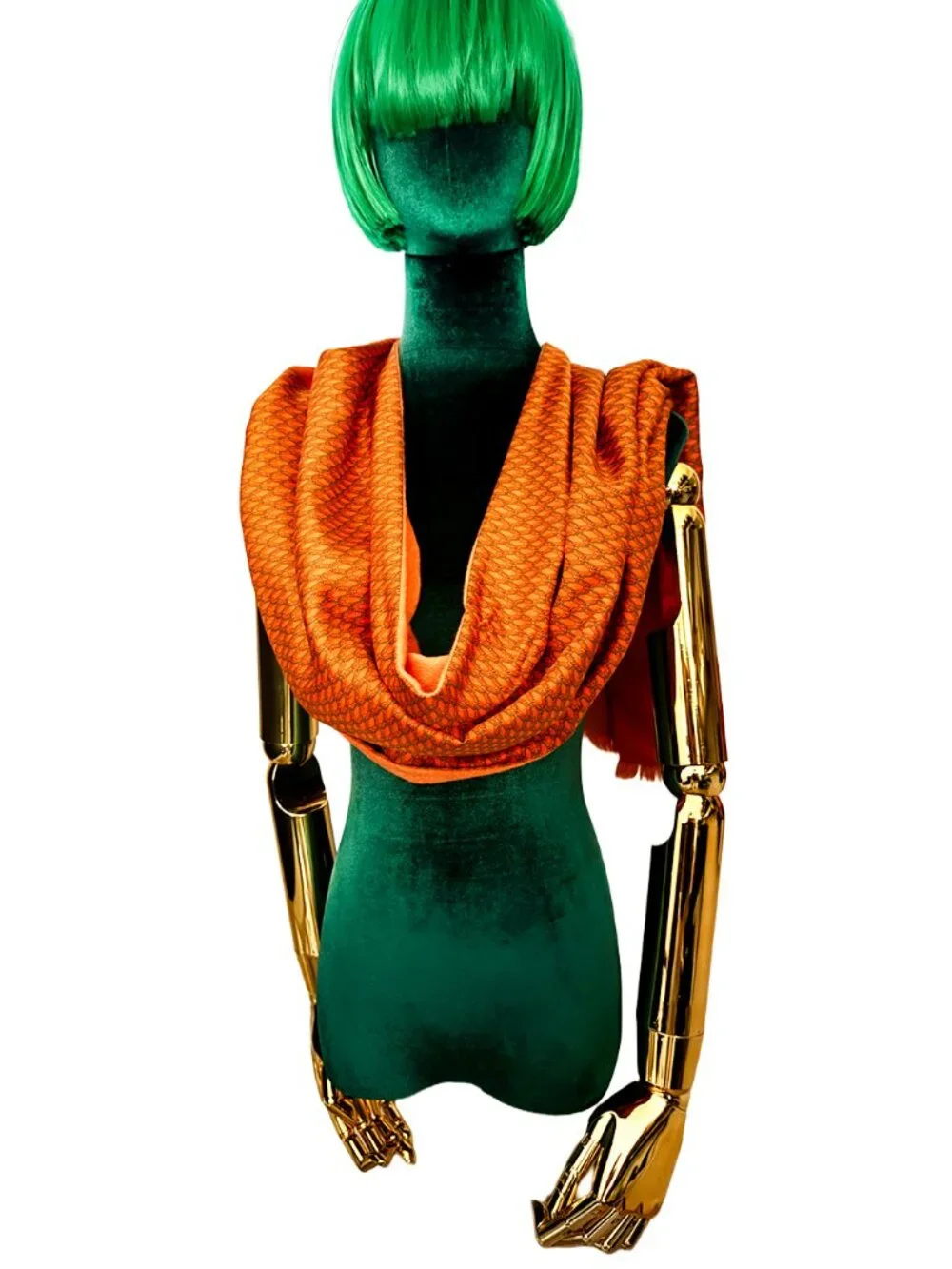 Hermès Long Scarf Angora and Silk